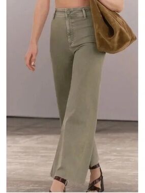 Zara Green Marine Pants | Size 8